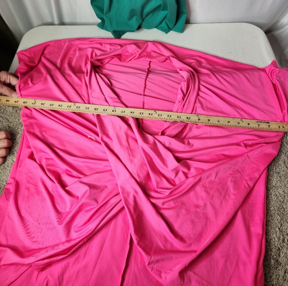 Lyaner Bright Pink Cowl Drop Top - Picture 6 of 8